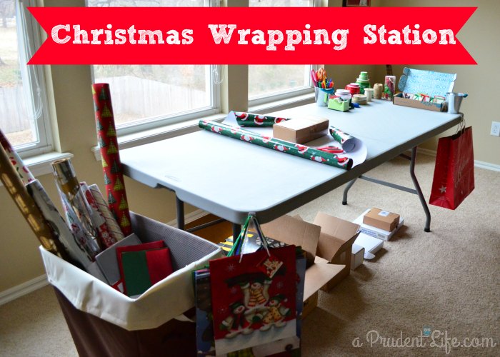 Temporary Christmas Wrapping Station Polished Habitat