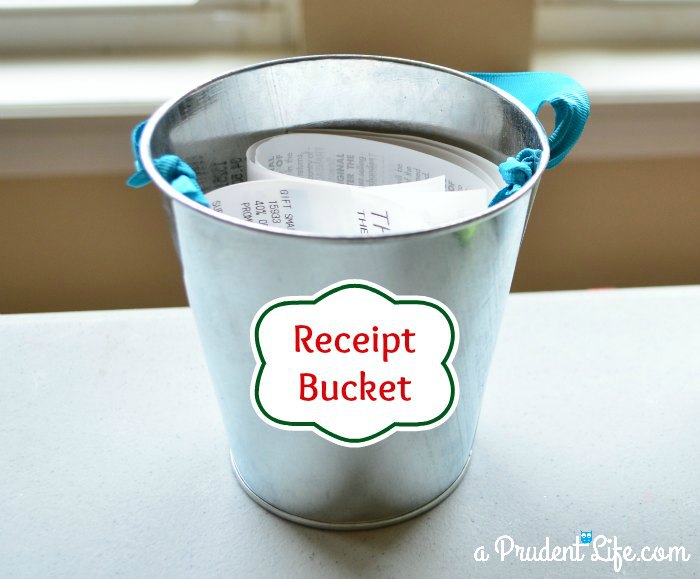 Wrapping Station - Receipt Bucket