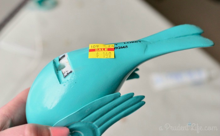 Turquoise Bird - Hobby Lobby Clearance Find