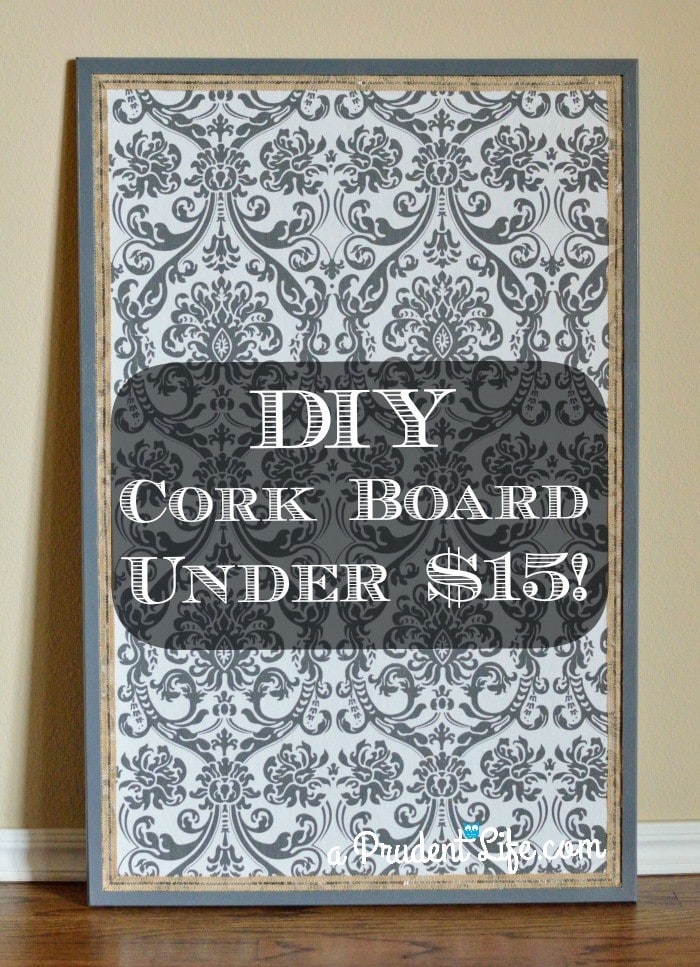 Gorgeous Custom Cork Board - DIY