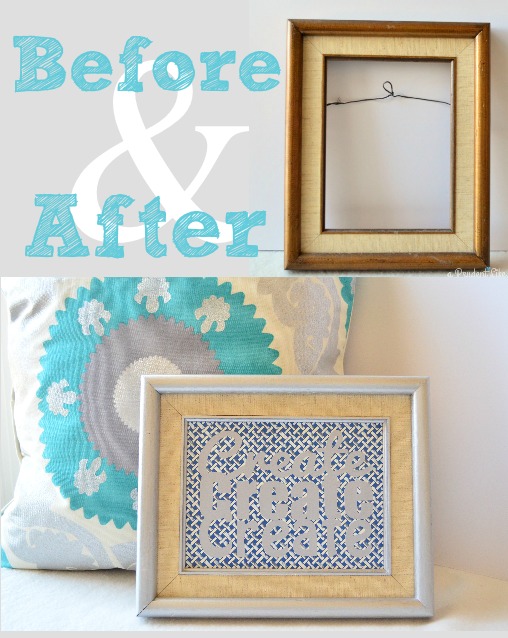 Frame Makeover Before & After