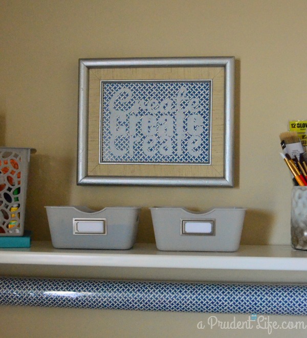 "Create" Art in Craft Room