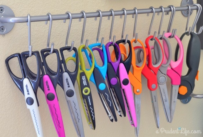 Organized craft scissors