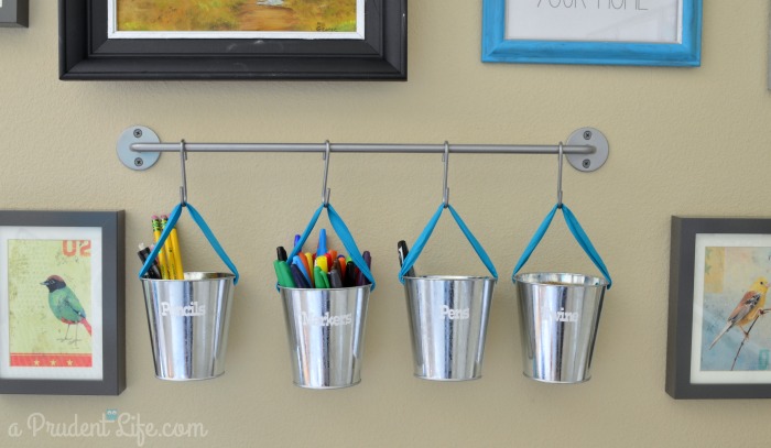 Pen Pencil Marker storage in craft room