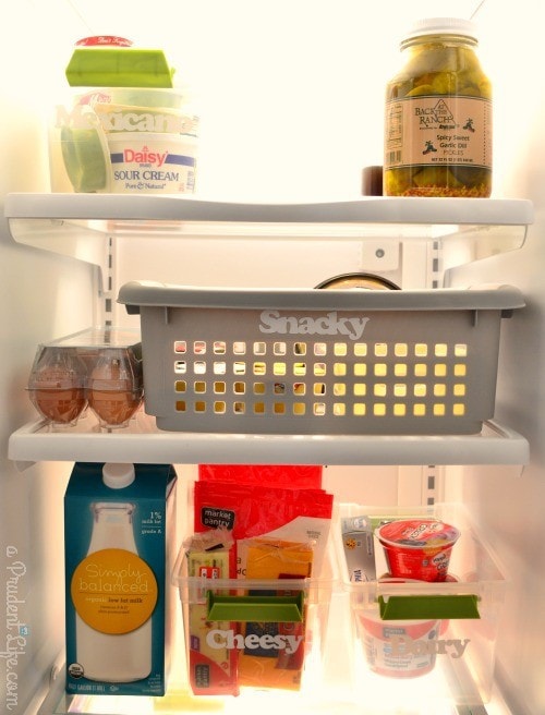 Organized Fridge Shelves