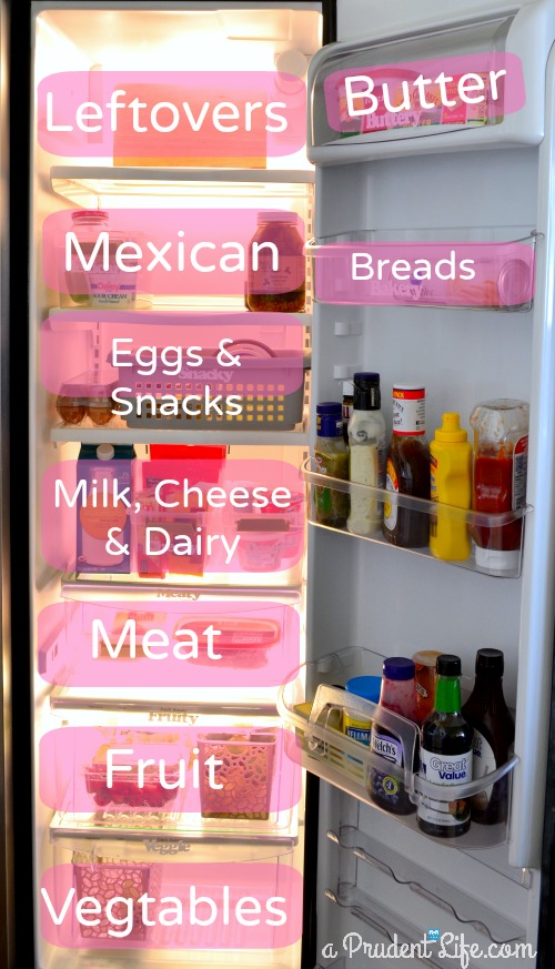 Organized & Labeled Fridge