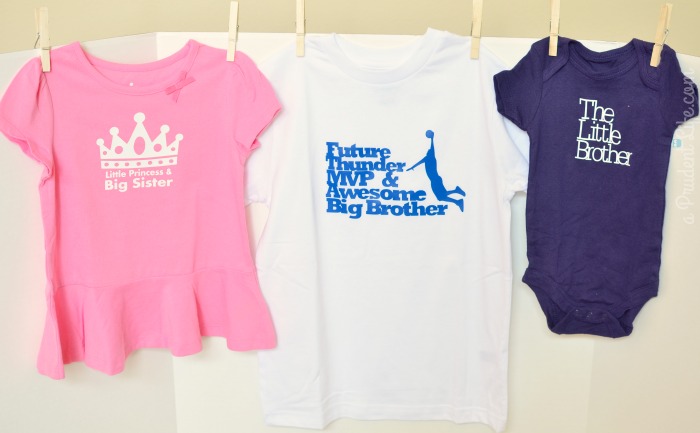 Sibling shirts - big sister, big brother & new baby boy