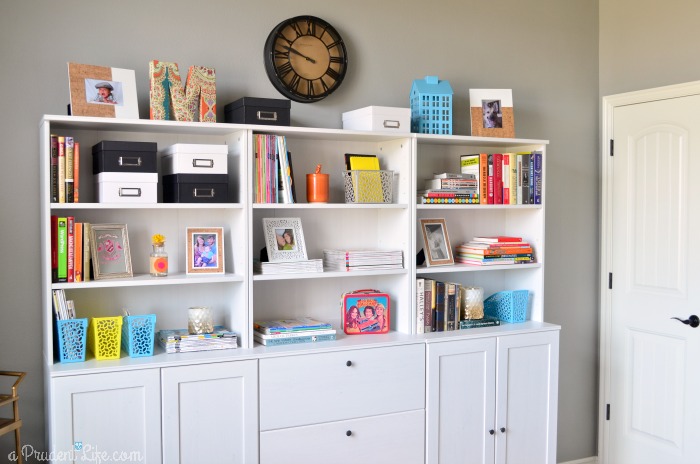 Bookcase Styling in Office