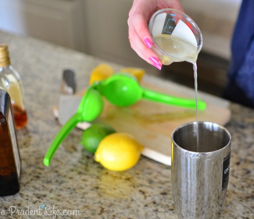 Lemon Juice in Shaker