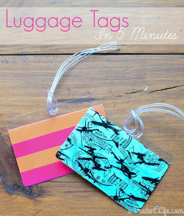 diy luggage tags easy 5 minute gift idea polished habitat