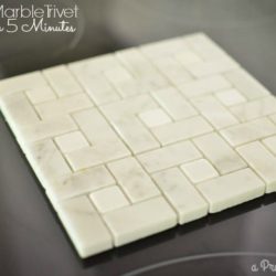Make this marble trivet in under 5 minutes!