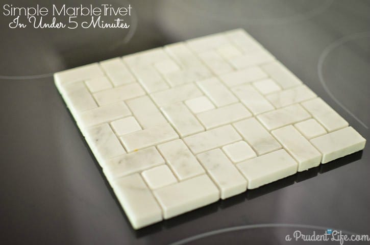 Make this marble trivet in under 5 minutes!