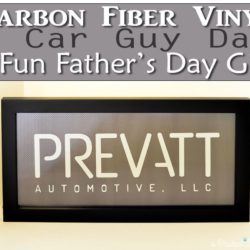 Carbon Fiber Vinyl Makes a Cool Gift for Dad
