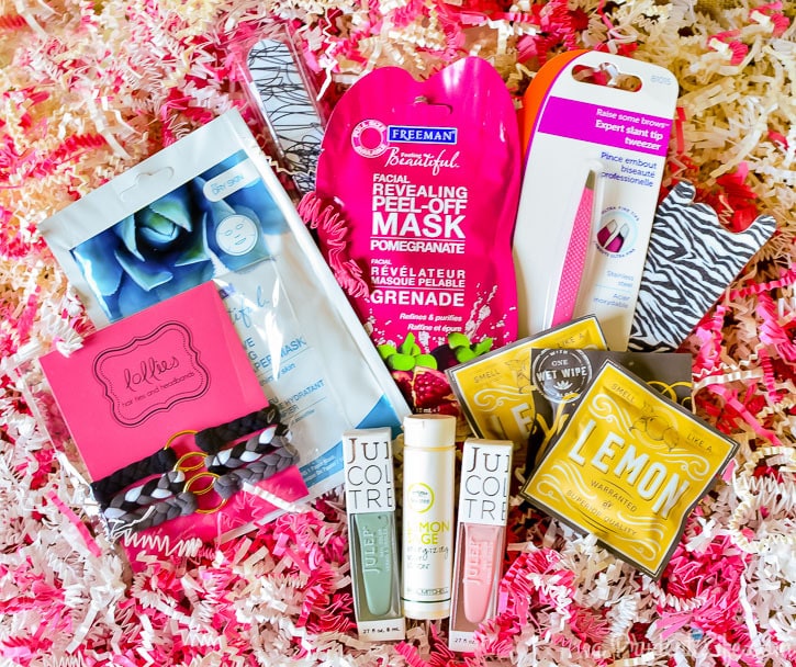 Gather Goodies To Fill a Make Up Bag For a Great Gift