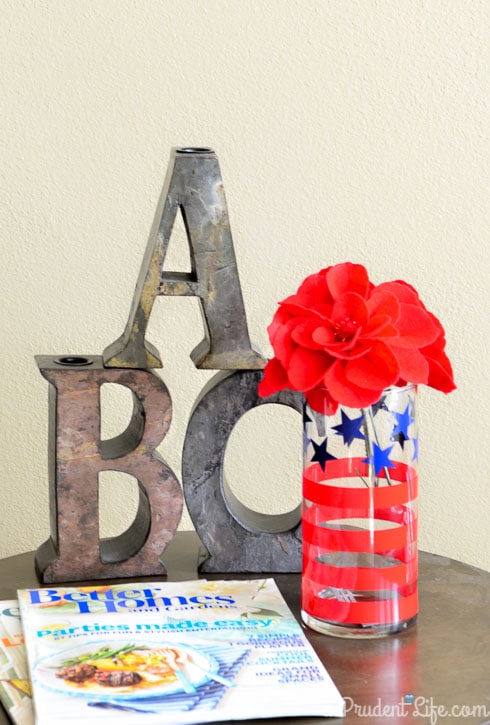 DIY #Patriotic Vase