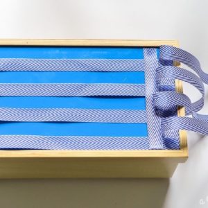 How to add a woven top to a pre-made box.