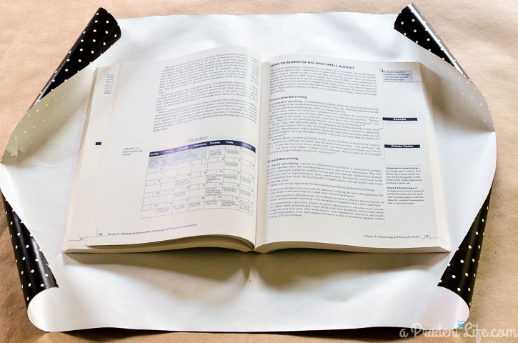 Cover a book with no tape in under 5 minutes! 