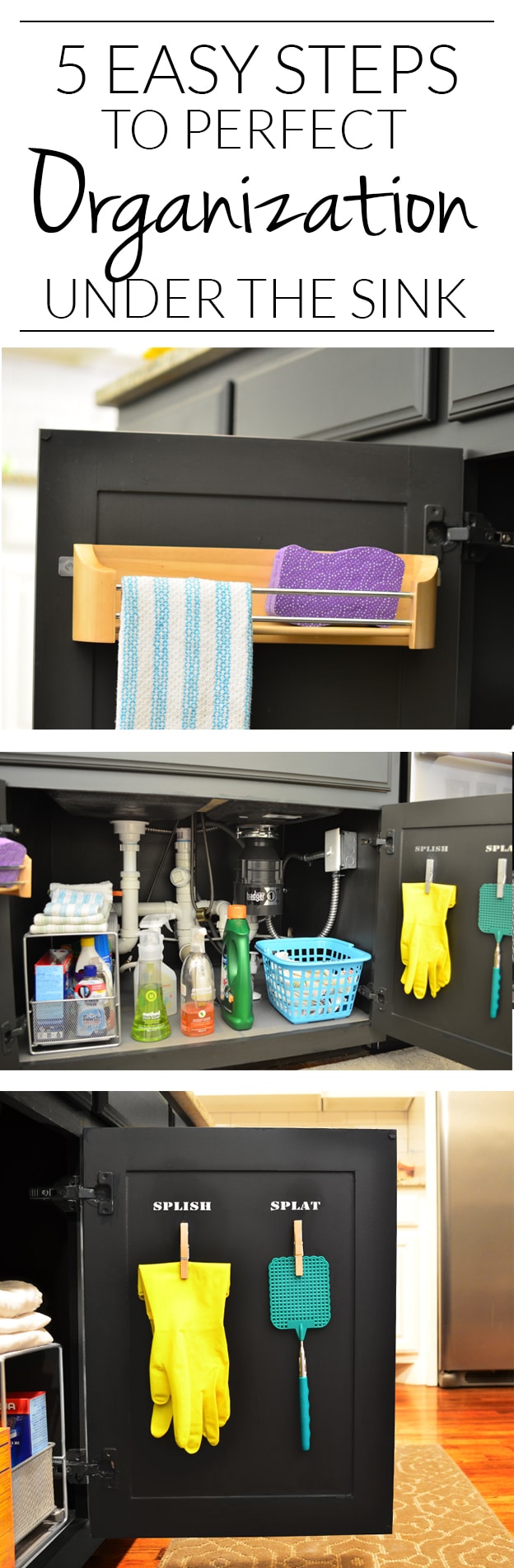 How to Organize Under the Kitchen Sink