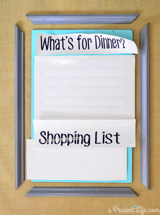 Dry Erase Vinyl is Perfect for a Menu Board