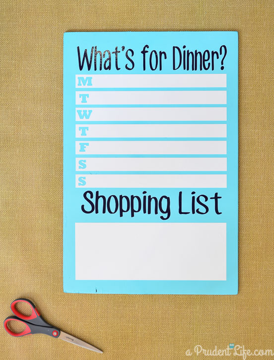 Save time and money with a DIY meal planning board - full tutorial!