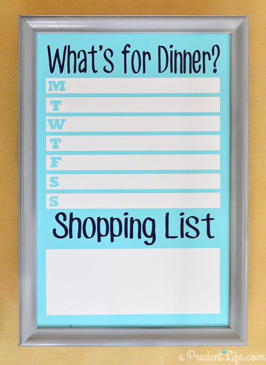 Save time and money with a DIY meal planning board - full tutorial!