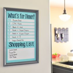 Save time and money with a DIY meal planning board - full tutorial!