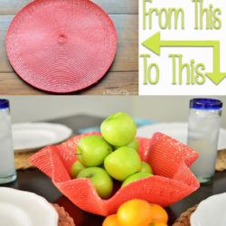 Quick & Easy DIY - Turn a Place Mat into a Decorative Bowl!