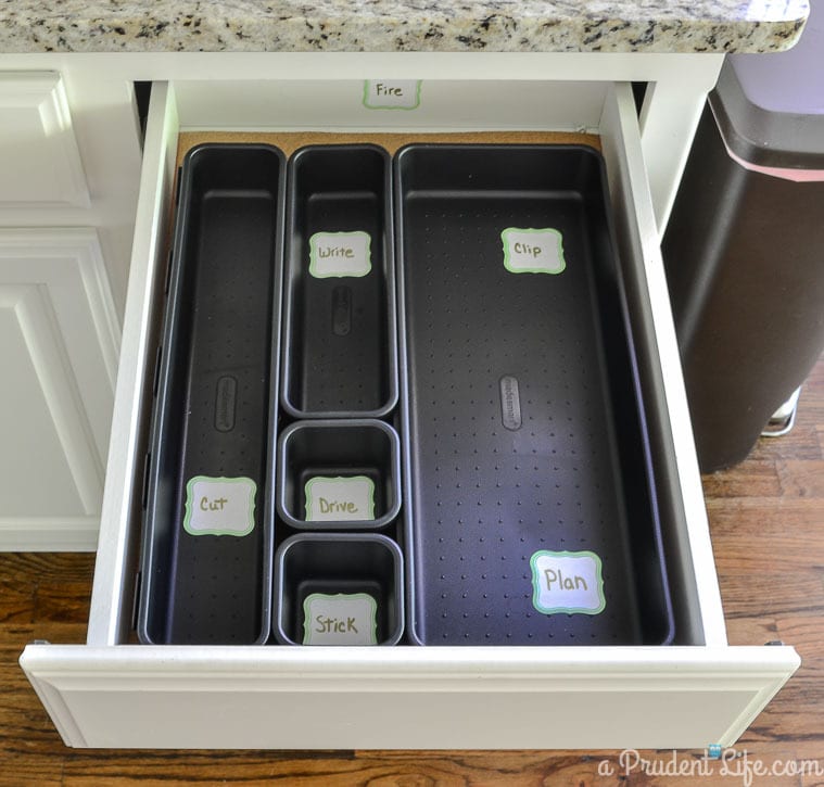 Just say no to a junk drawer with these great organizing tips!