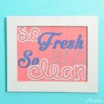 Free laundry room printable - So Fresh and So Clean