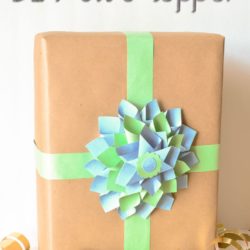 Paper Dahlia DIY Gift Topper Made with Dollar Tree Materials #ad #ValueSeekersClub