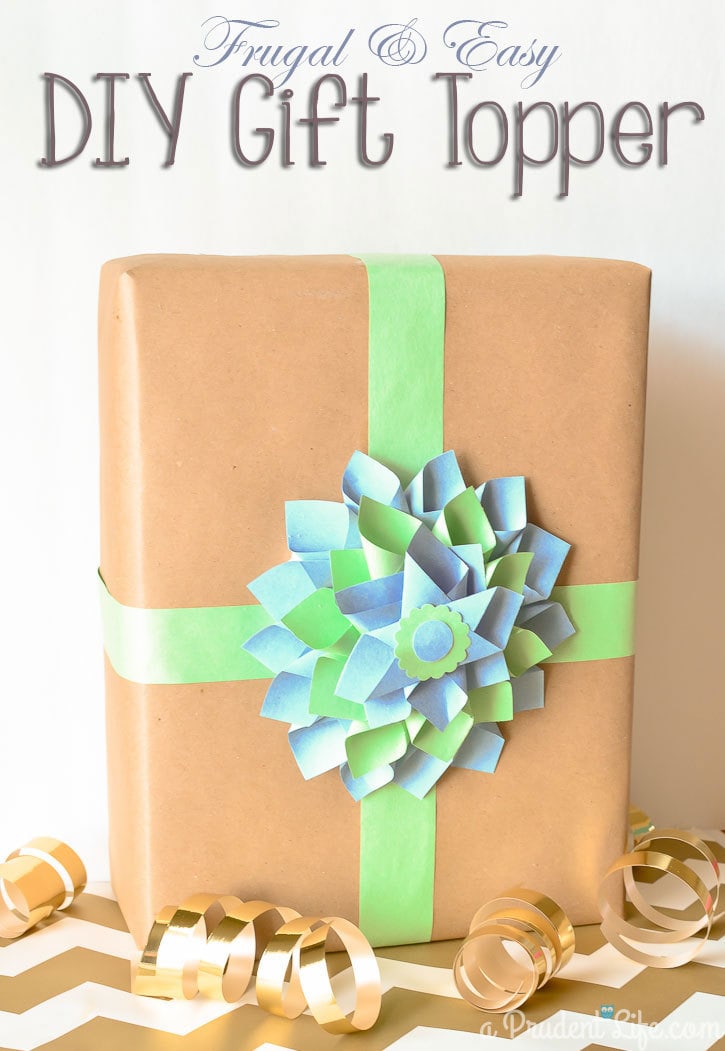 Paper Dahlia DIY Gift Topper Made with Dollar Tree Materials #ad #ValueSeekersClub