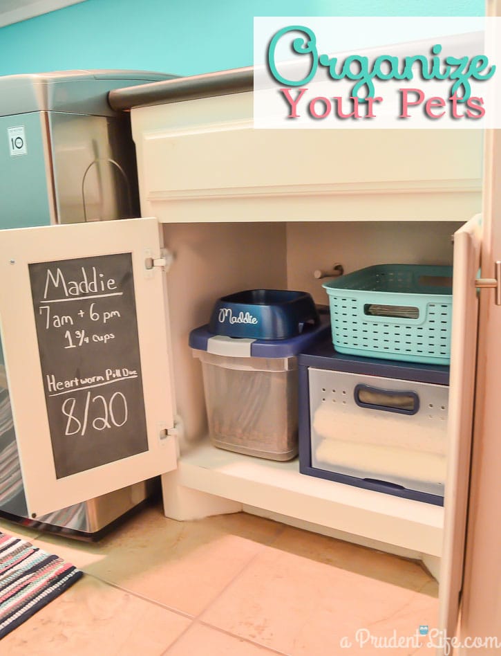 Great tips for organizing pet supplies! 