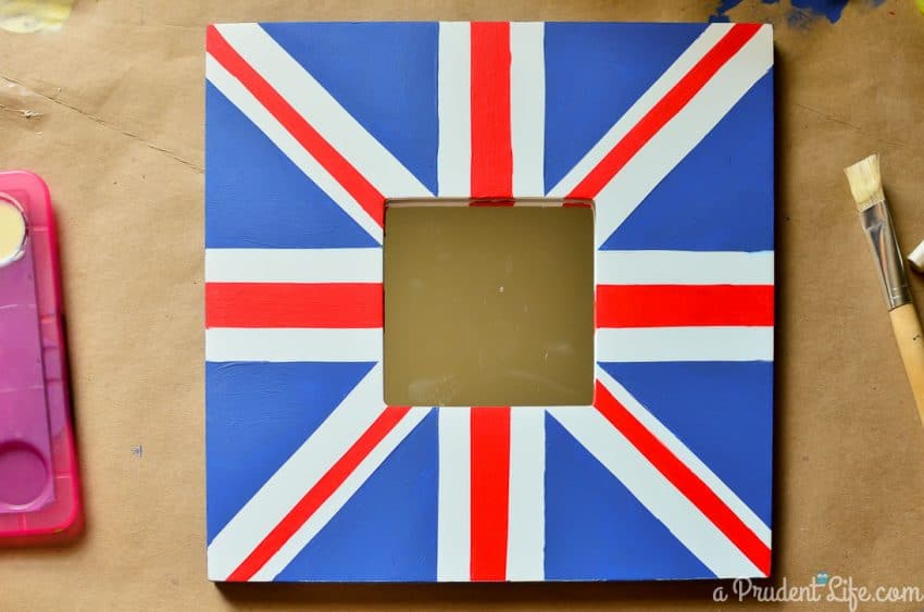 Anthropologie inspired Union Jack IKEA MALMA hack