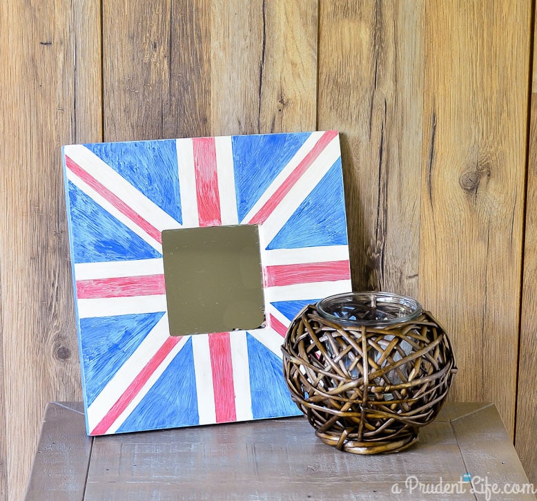 Anthropologie inspired Union Jack IKEA MALMA hack