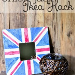 Anthropologie inspired Union Jack IKEA MALMA hack