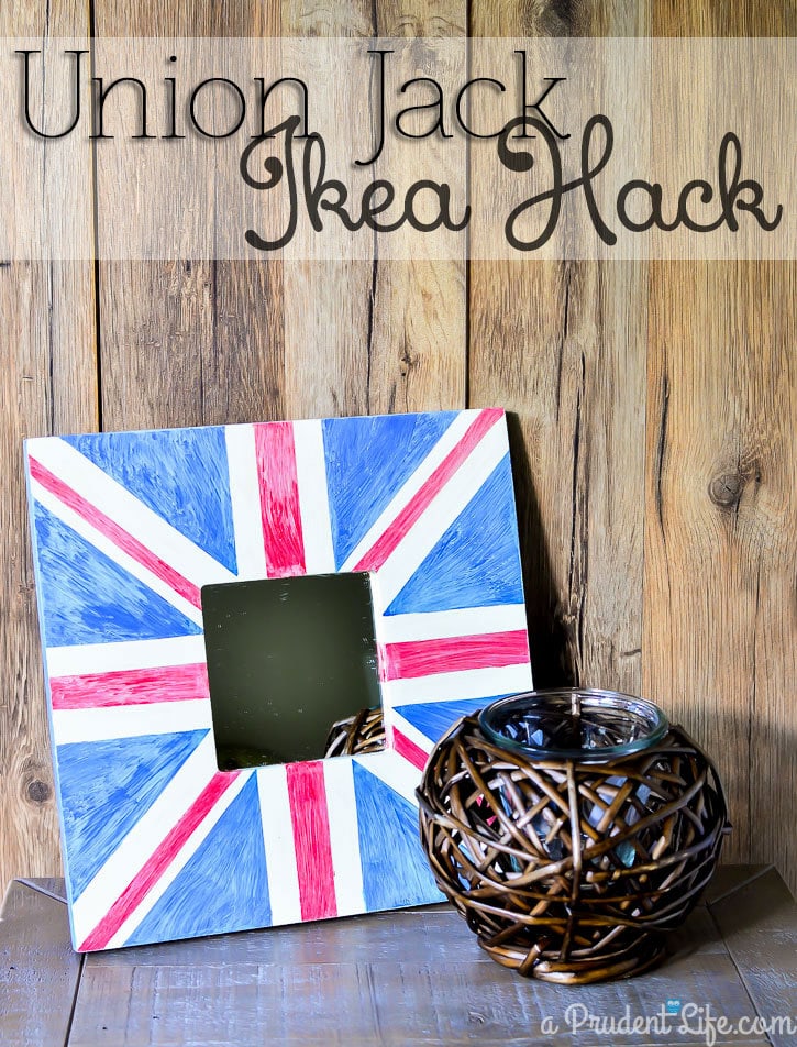 Anthropologie inspired Union Jack IKEA MALMA hack