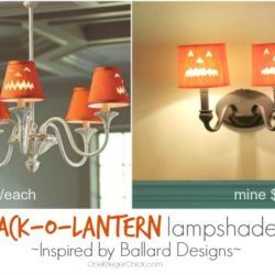 Ballard Designs Inspired Jack-O-Lantern Lampshade - Save 99%!