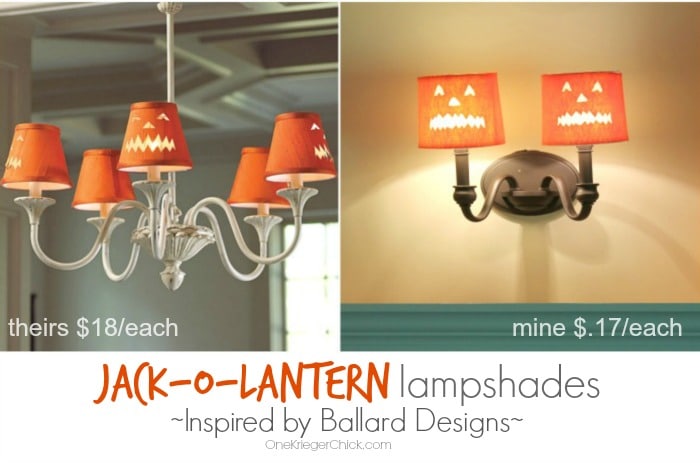 Ballard Designs Inspired Jack-O-Lantern Lampshade - Save 99%!