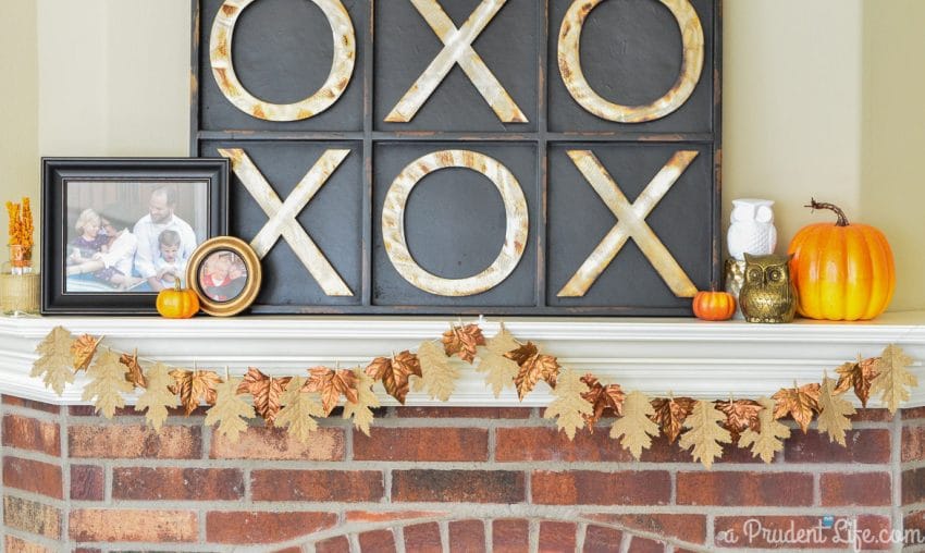 Burlap Mantel Garland