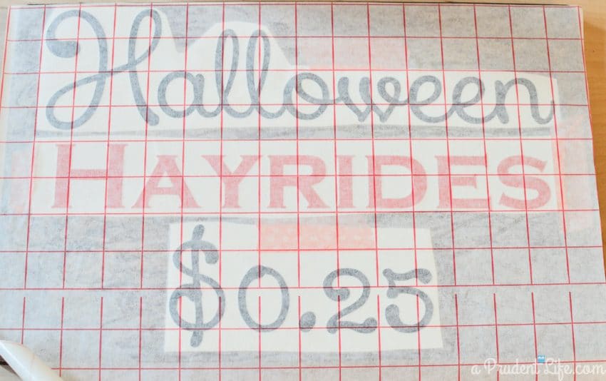 DIY Halloween Hayride Sign