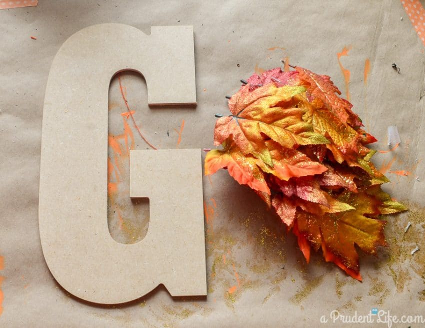 I love this quick tutorial for a DIY monogram fall wreath