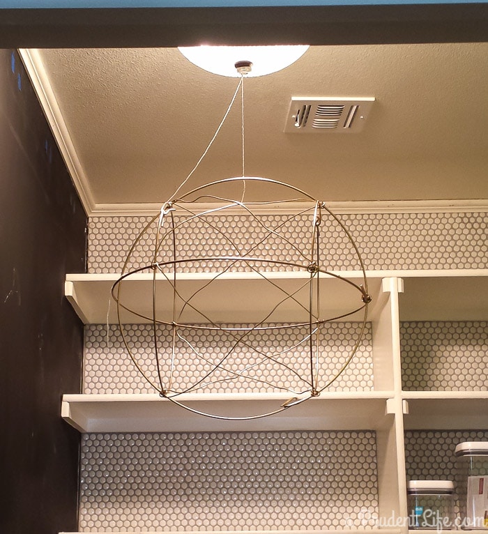 DIY Orb Style Light Fixture