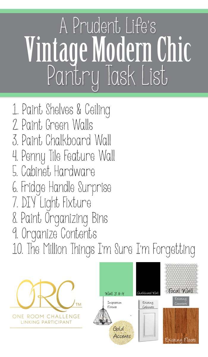 A Prudent Life's One Room Challenge Checklist