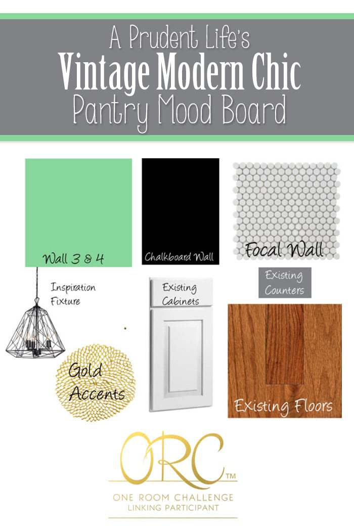 A Prudent Life's One Room Challenge Pantry Mood Board