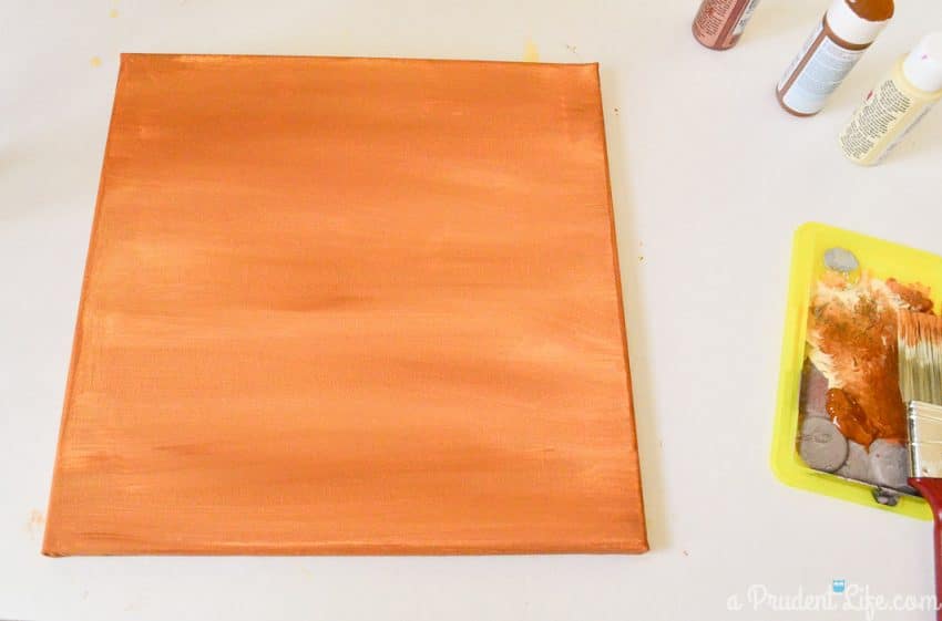 DIY painted canvas