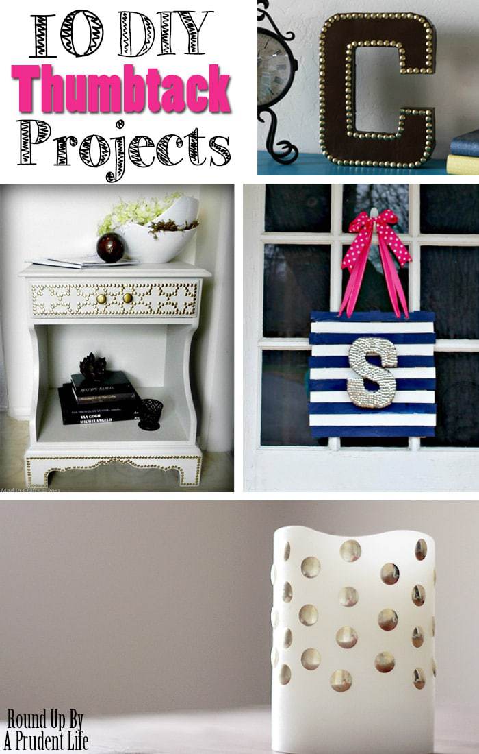 10 Frugal Ways to Add Metallic Touches to your Decor with Thumbtacks