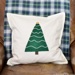 DIY No Sew $5 Rustic Christmas Pillow