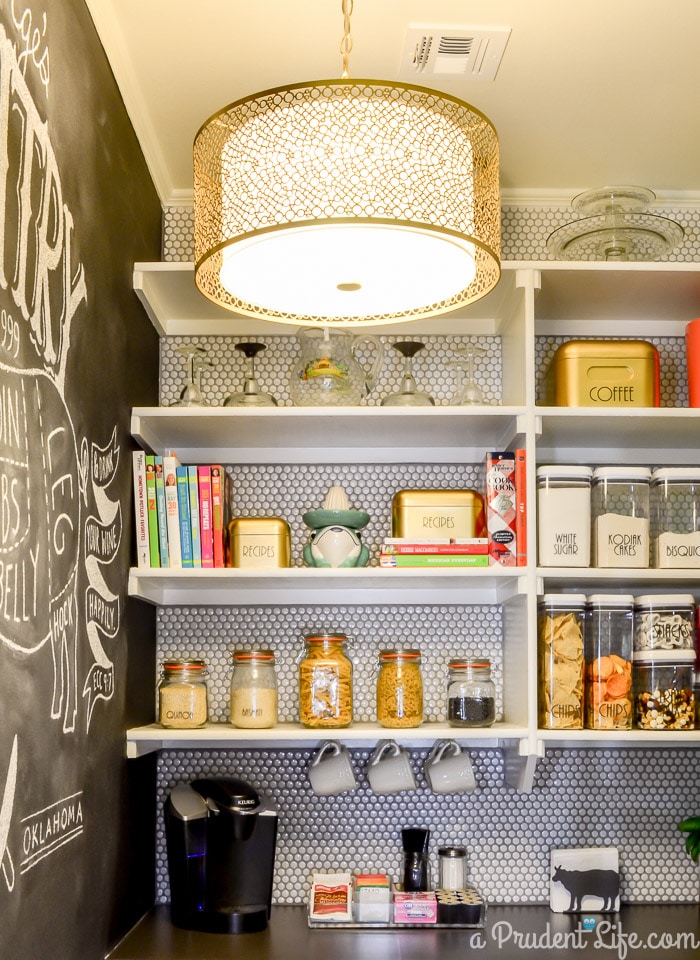 A Prudent Life's Organized Pantry Reveal