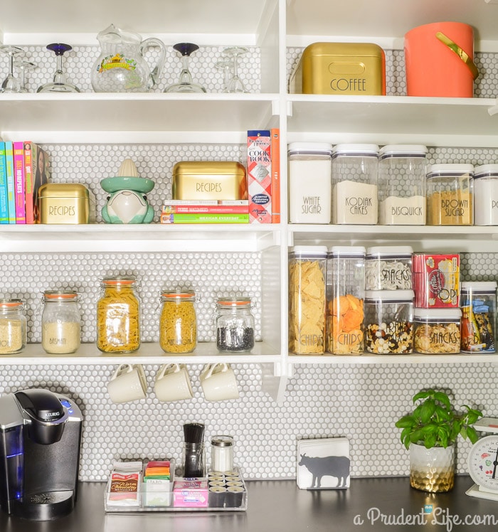 A Prudent Life's Organized Pantry Reveal