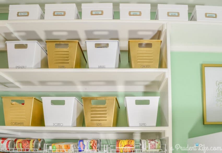 A Prudent Life's Organized Pantry Reveal